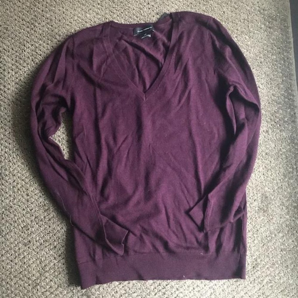 V-necked Purple Sweater from Club Monaco